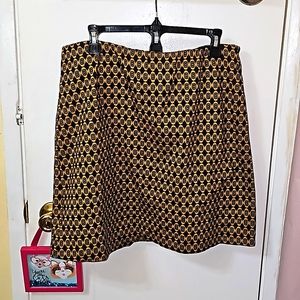 Cabi medallion Geometric print skirt pull on new